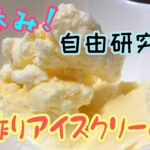 【夏休みの自由研究にも！】冷凍庫を使わずにアイスクリームを作ろう！