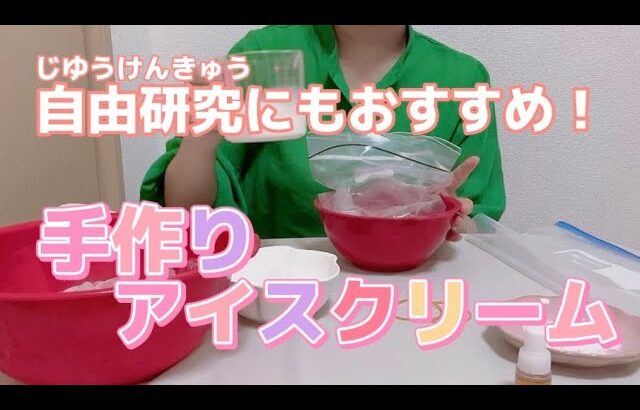 【自由研究にも🌻】手作りアイスクリーム