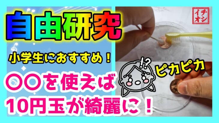 10円玉を〇〇でピカピカにしてみた！【小学生におすすめの自由研究】