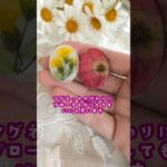 【100均材料でできる！】押し花マグネットの作り方🌼*･#ハンドメイド #押し花 #まつぼっくり #レジン #レジンハンドメイド #diy #自由研究#夏休み工作 #shorts