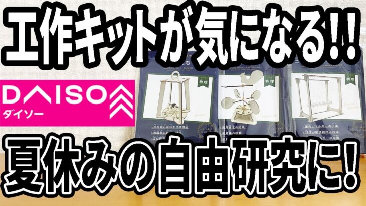 【ダイソー購入品】夏休みの自由研究に最適！？物理の法則が学べる工作キットが大人も気になる！？