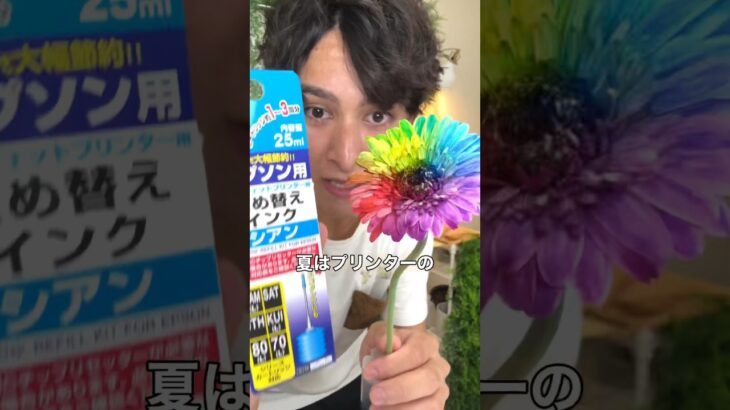 100均でレインボーお花を作る方法🌈｜そらベジ🥝ガーデンハック #自由研究 #夏休み