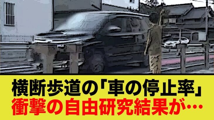 小学生の自由研究、横断歩道で止まらない車の特徴が意外すぎた…